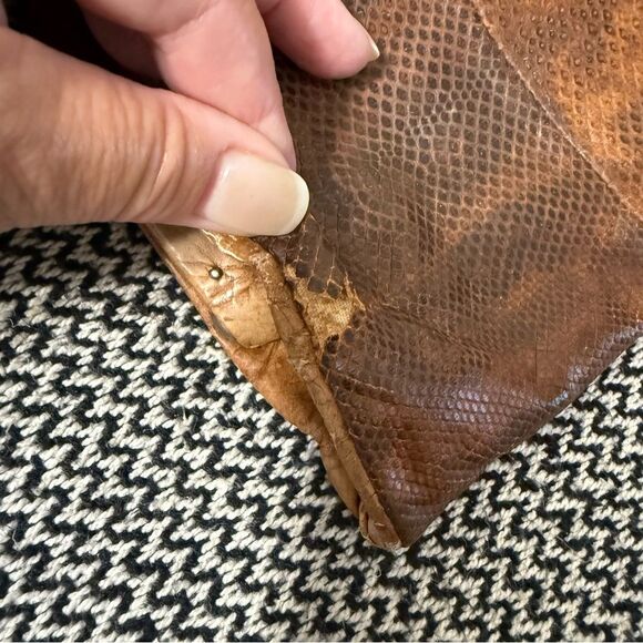 Vintage 1930’s Art Deco Snakeskin Clutch Purse - Picture 4 of 10